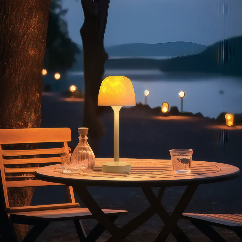 Elegant Ripple Glow Table Lamp – LED Night Light for Home