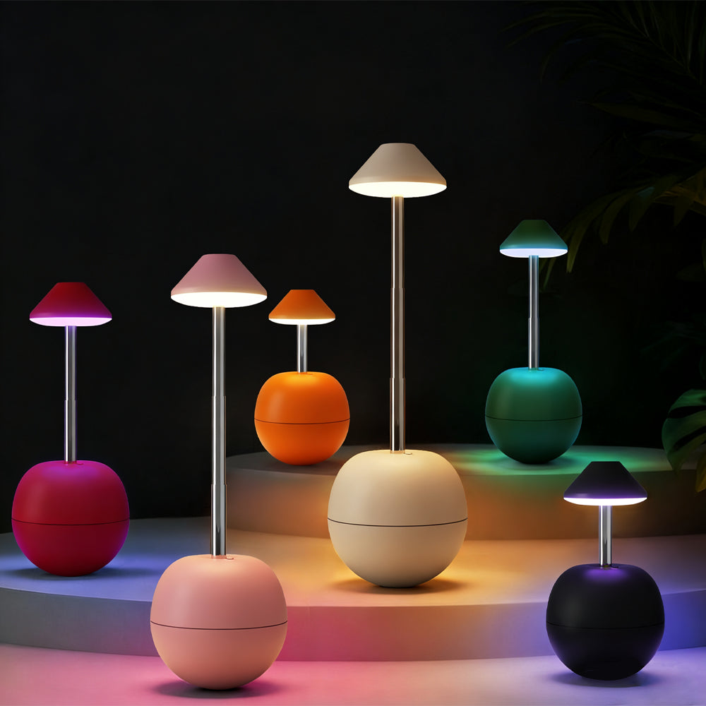 Sleek Rechargeable LED Lamp - Height Adjustable for Any Space
