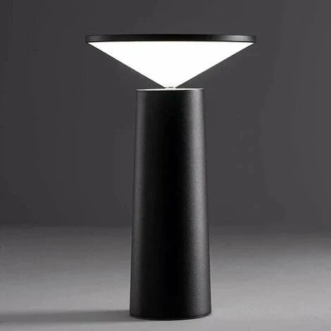 Sleek Rechargeable LED Desk Lamp with Adjustable Shade and Brightness