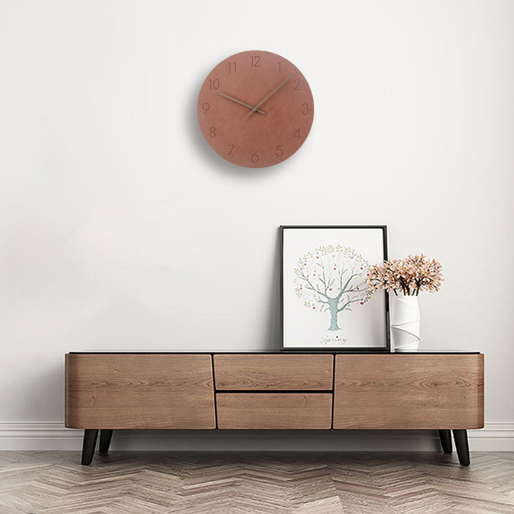 Scandinavian Design Wood Clock – 29 cm Silent Minimalist Wall Decor