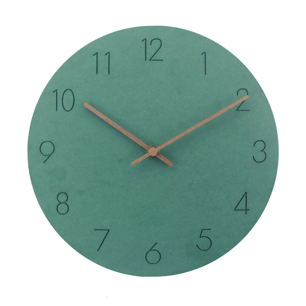 Scandinavian Design Wood Clock – 29 cm Silent Minimalist Wall Decor
