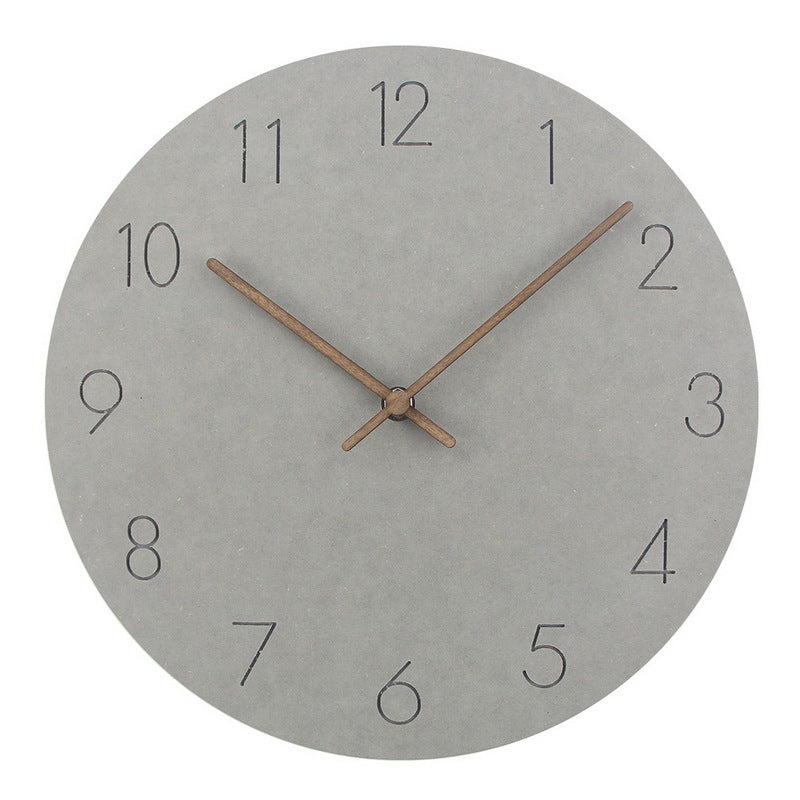 Scandinavian Design Wood Clock – 29 cm Silent Minimalist Wall Decor