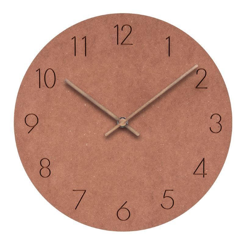 Scandinavian Design Wood Clock – 29 cm Silent Minimalist Wall Decor
