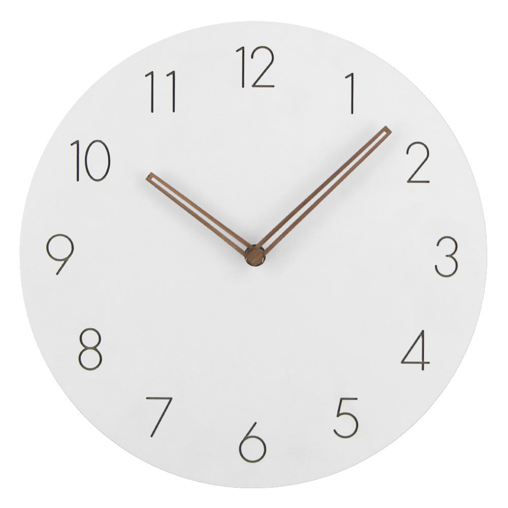 Scandinavian Design Wood Clock – 29 cm Silent Minimalist Wall Decor