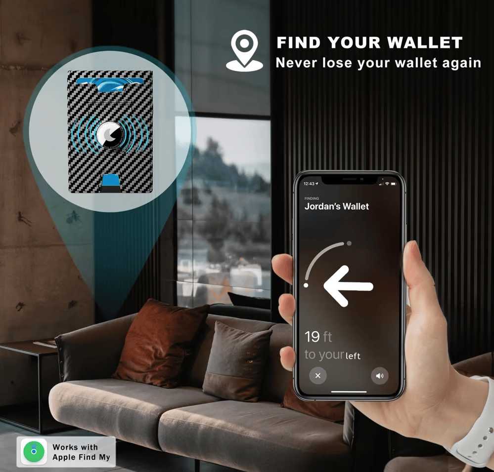 Slim Aluminum Money Clip Wallet with RFID Shielding | Elegant Card Holder