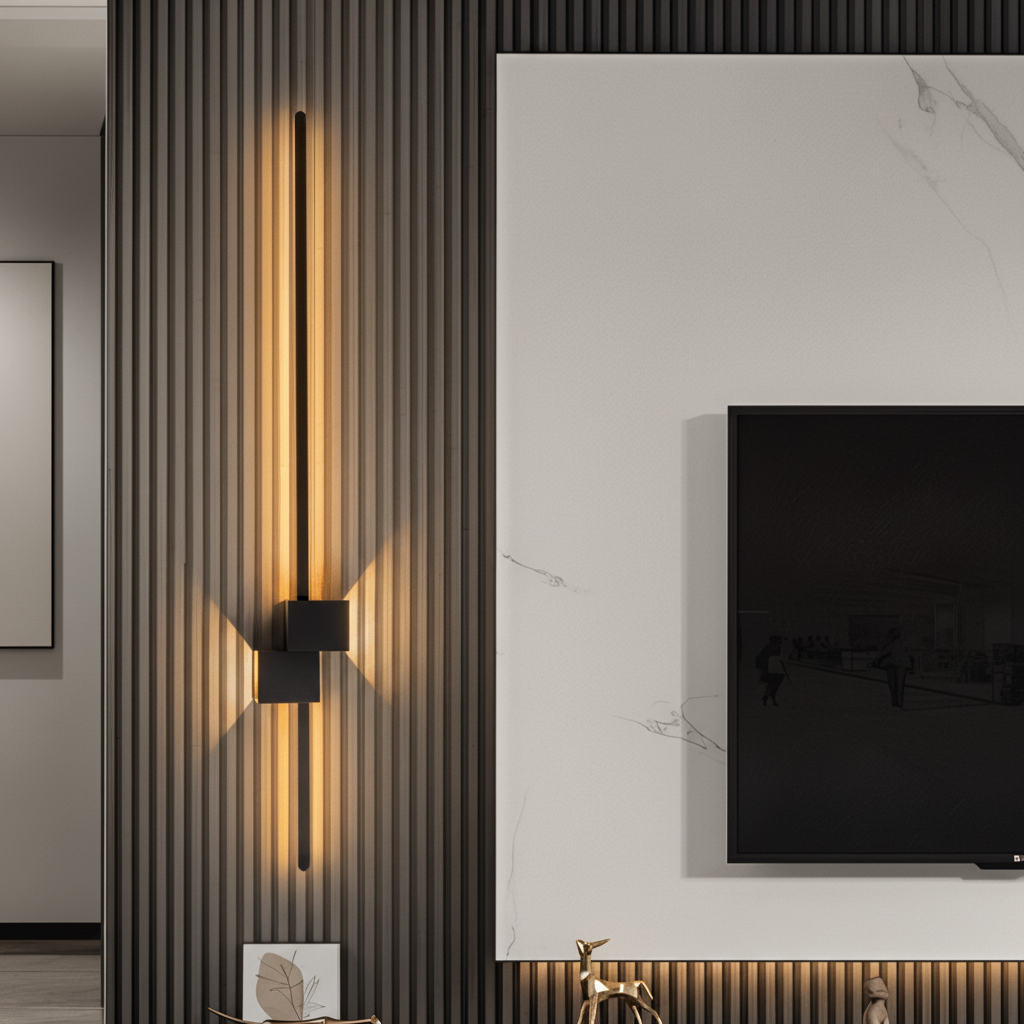 SleekGlow Contemporary LED Wall Fixture for Chic Spaces