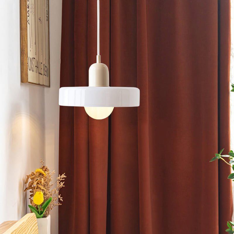 Artisan Glow – Modern Pendant Light with Colorful Glass Shade