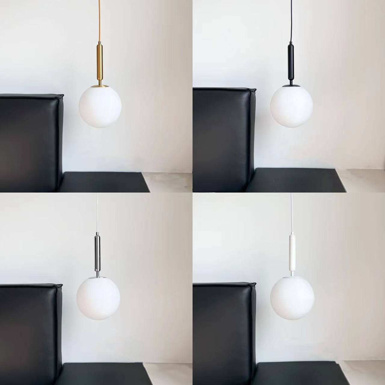 Taavita LED Kitchen Hanging Lights - Modern Glass Ball Light Fixtures
