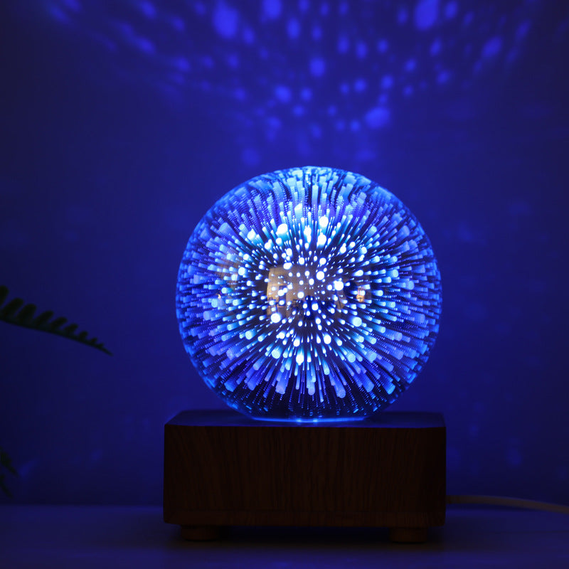 Chic USB-Driven LED Table Lamp with Glass Dome for Home Decor