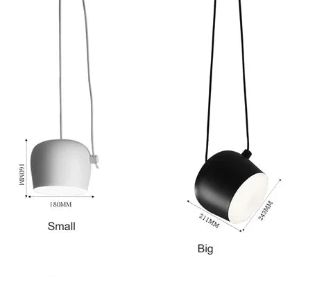 Drum Design Black Pendant Light – Chic Kitchen Lighting for Ambient Glow