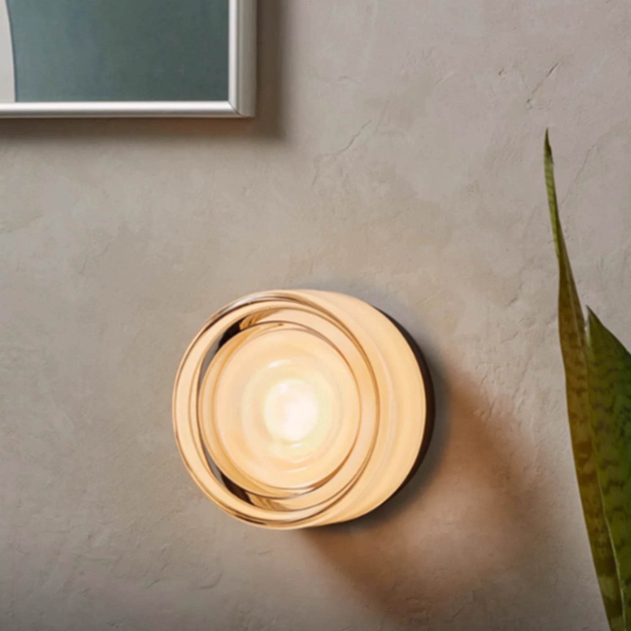 Contemporary Glass Wall Light Fixture | Amber, Smoked, Jade & White | Black, White & Satin Nickel | IP22 | 5W
