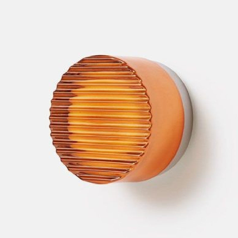 5W Glass and Metal LED Wall Light - IP20 Rated, 13.5cm