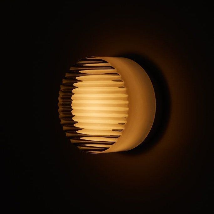 5W Glass and Metal LED Wall Light - IP20 Rated, 13.5cm