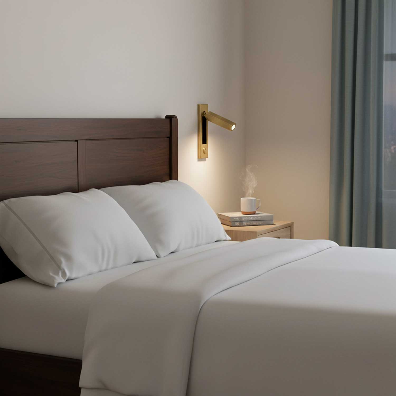 Dimmable LED Wall Lamp for Bedside – 2W 160lm, 3000K/4000K/6000K, 4 Colors, IP20