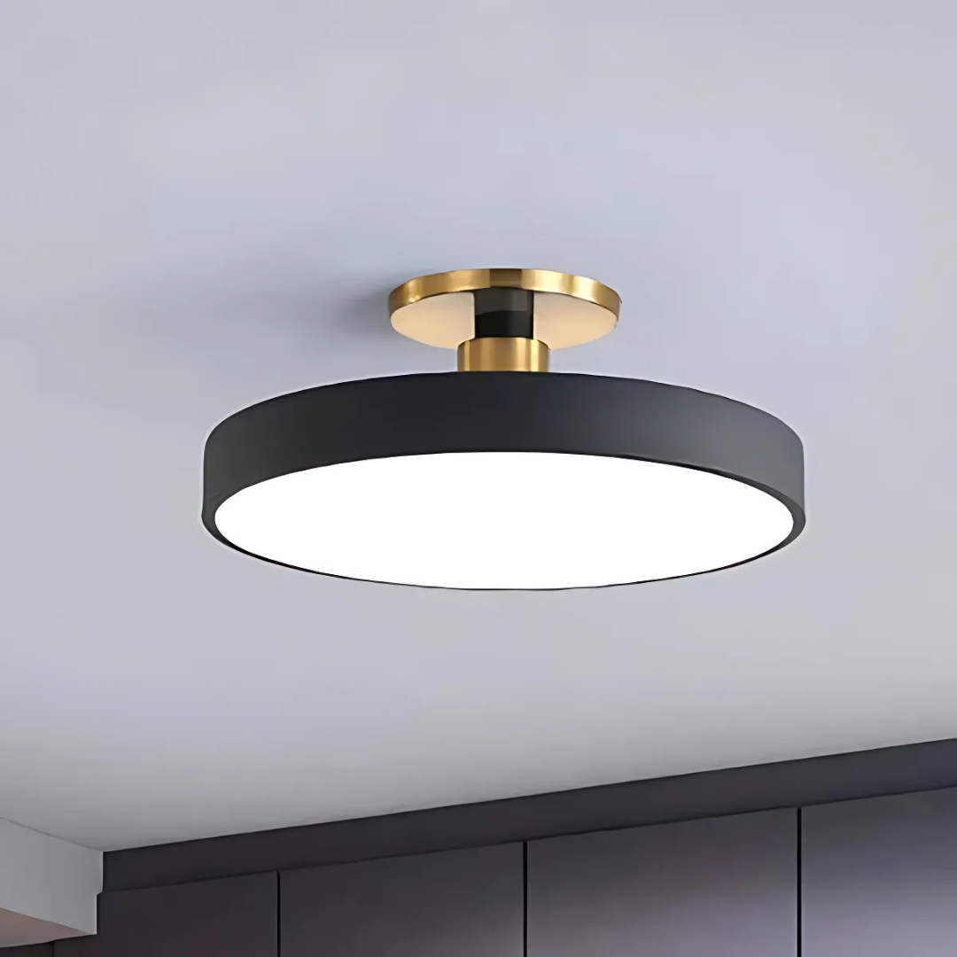 Dimmable LED Flush Mount Ceiling Light – Scandinavian Minimalist Design
