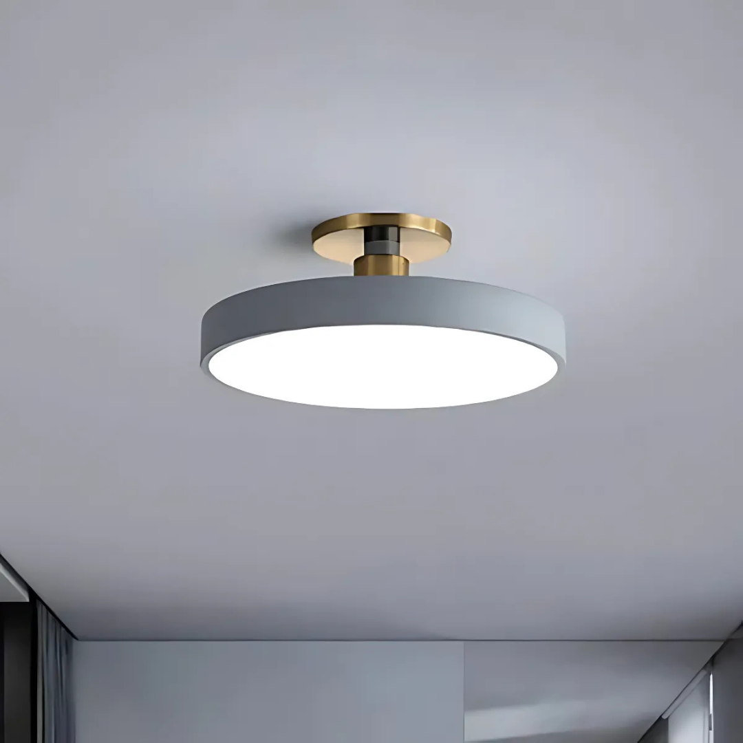 Dimmable LED Flush Mount Ceiling Light – Scandinavian Minimalist Design