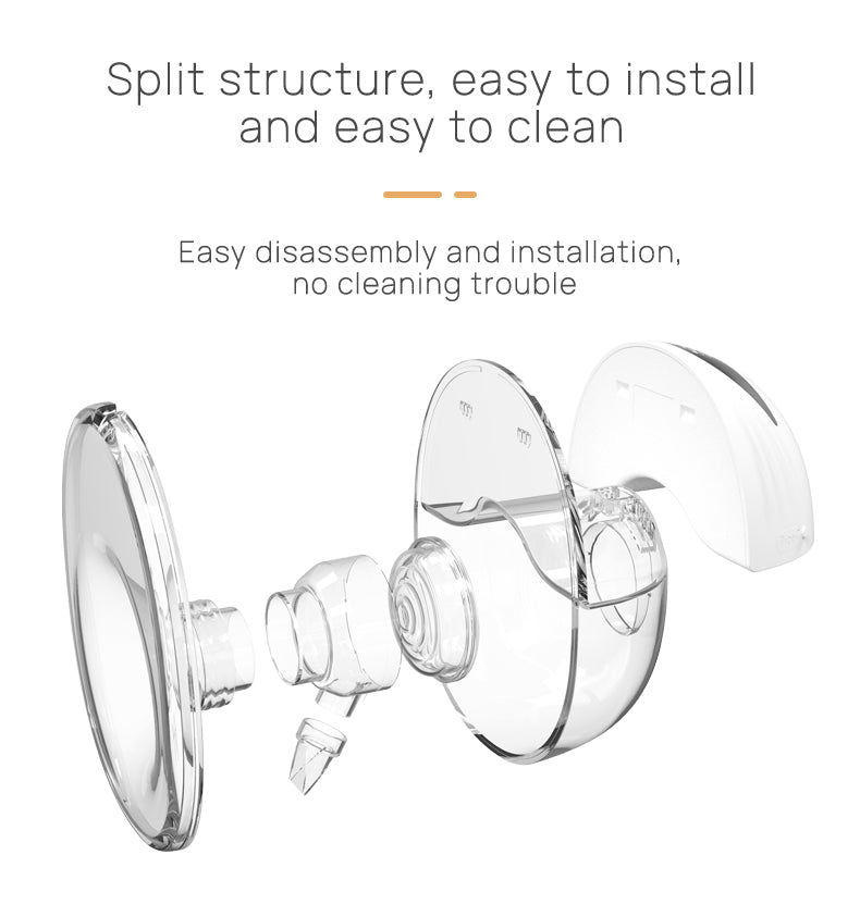 Portable Electric Breast Pump – 4 Settings, 12 Intensities, 210ml, BPA-Free Silicone, USB Rechargeable