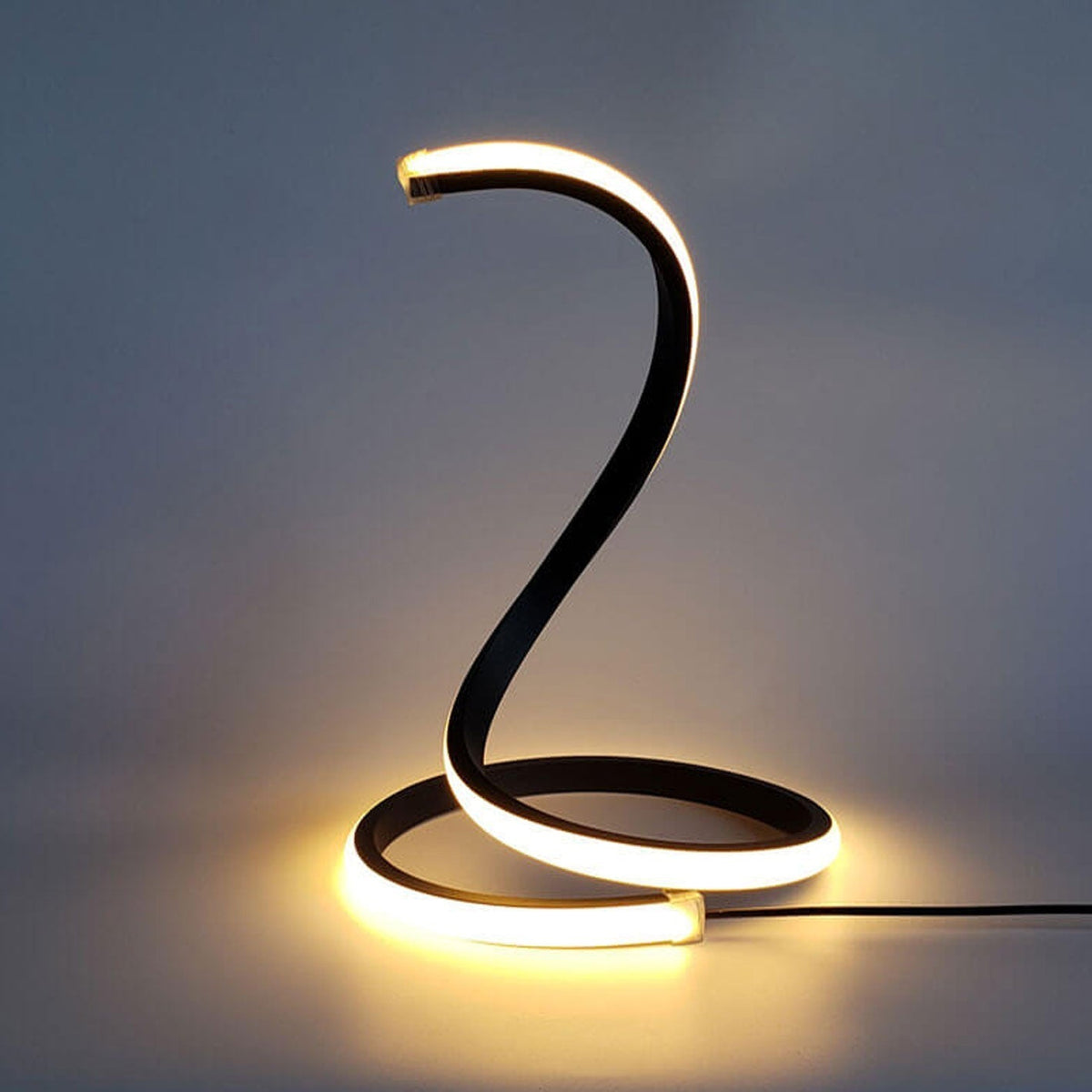 Sleek Serpent LED Desk Lamp with Touch Control and Color Shift