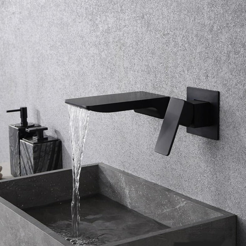 Touchless Wall-Mounted Faucet with Adjustable Features and Sleek Style