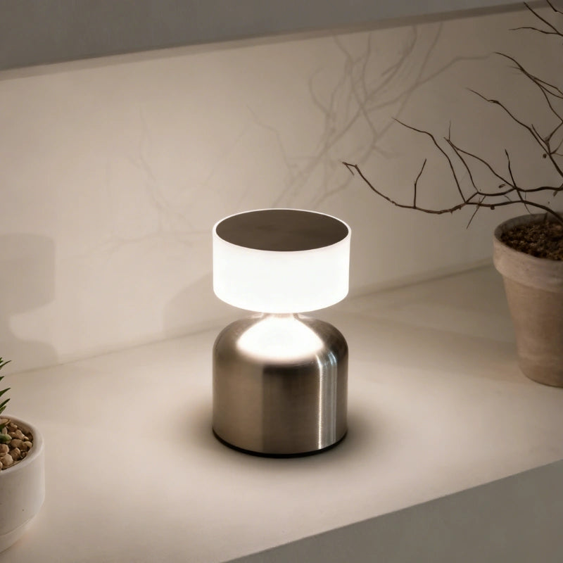 Stylish Rechargeable Table Lamp with Adjustable Brightness