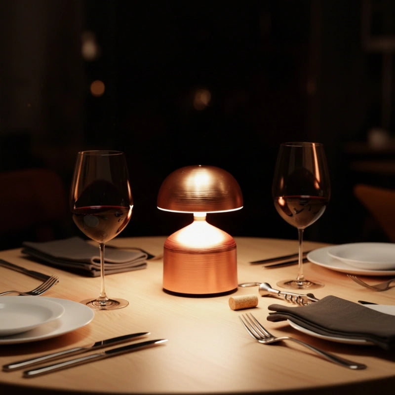Stylish Rechargeable Table Lamp with Adjustable Brightness
