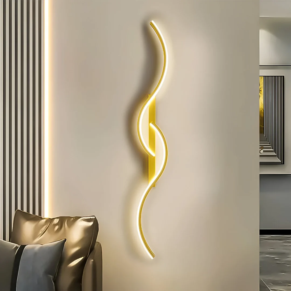 Curved LED Wall Lamp for Cozy Indoor Home Lighting