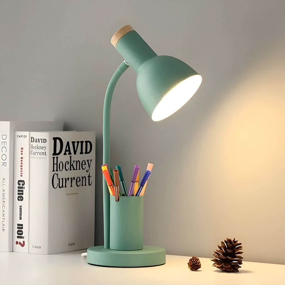 IlluminatePro LED Desk Lamp with Integrated Pen Organizer