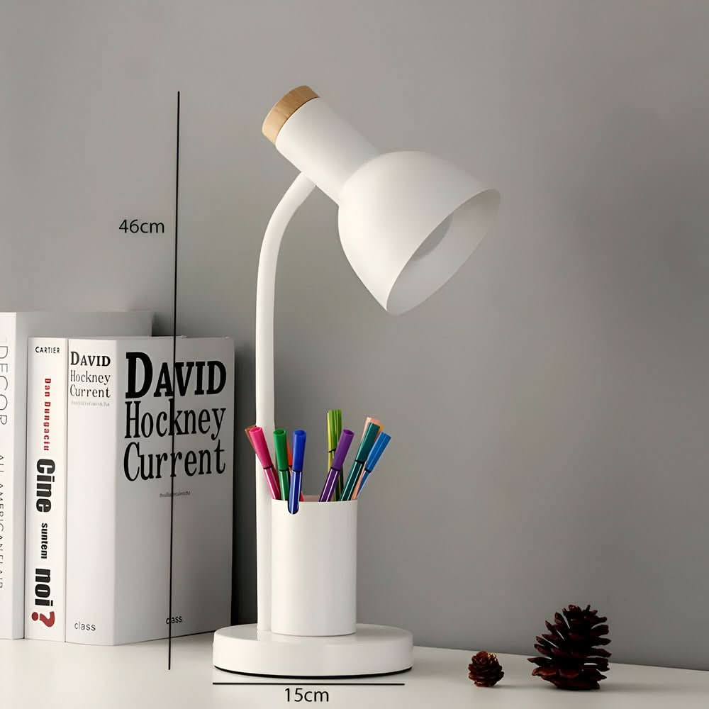 IlluminatePro LED Desk Lamp with Integrated Pen Organizer