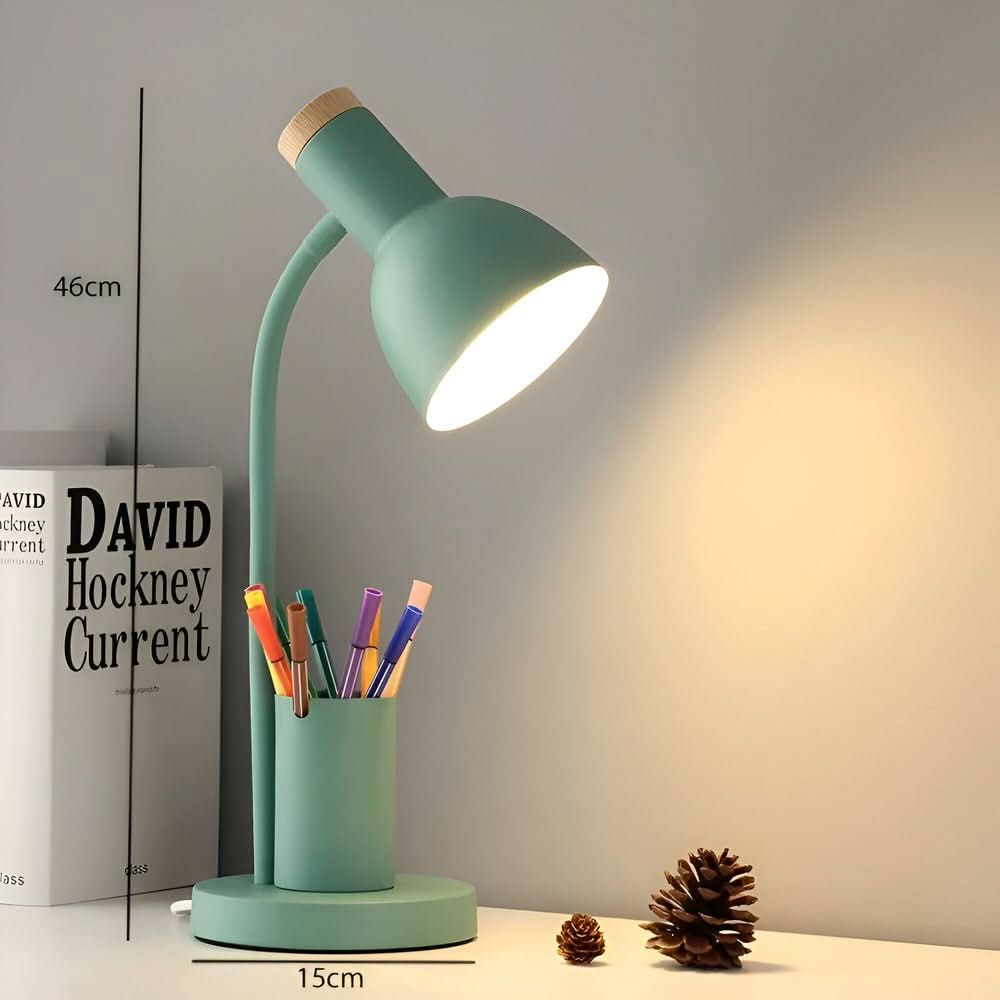 IlluminatePro LED Desk Lamp with Integrated Pen Organizer