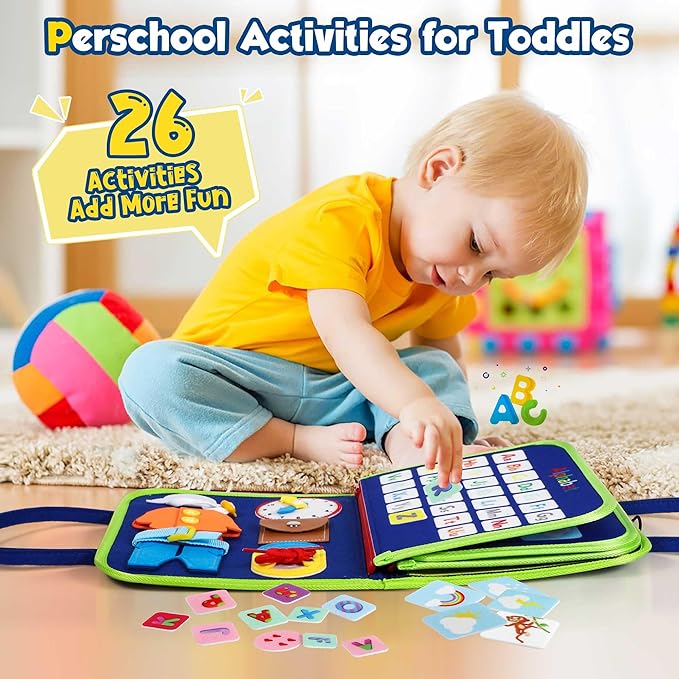Activity Board for Toddlers – 7 Engaging Learning Tasks for Ages 1-4