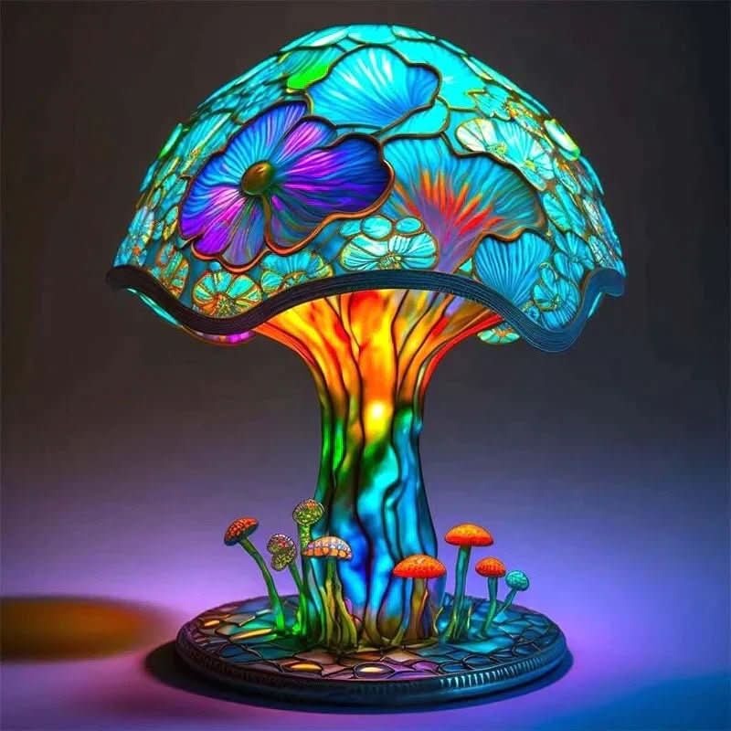 Radiant Mosaic Illumination Lamp for Cozy Ambiance