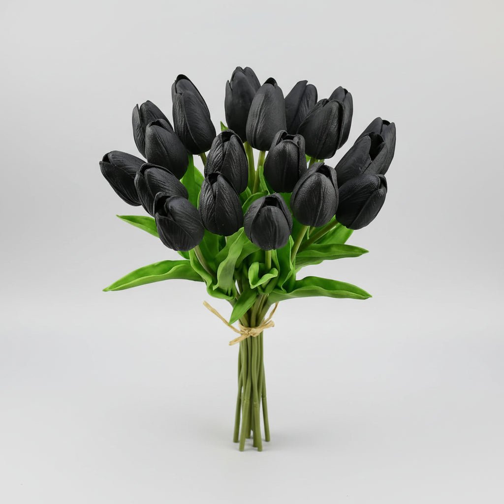 Elegant Faux Tulip Bouquet with Flexible Stems for Every Occasion