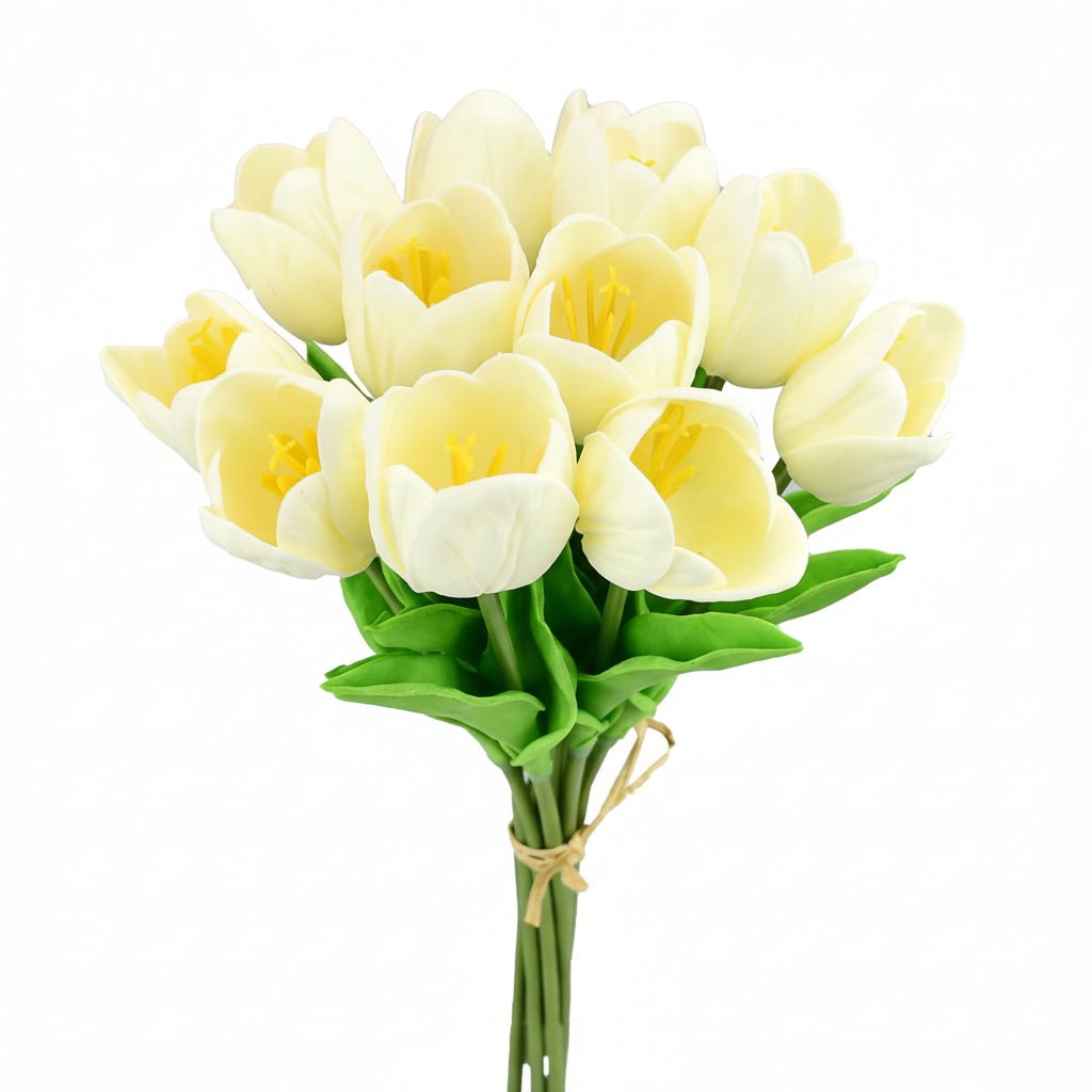 Elegant Faux Tulip Bouquet with Flexible Stems for Every Occasion