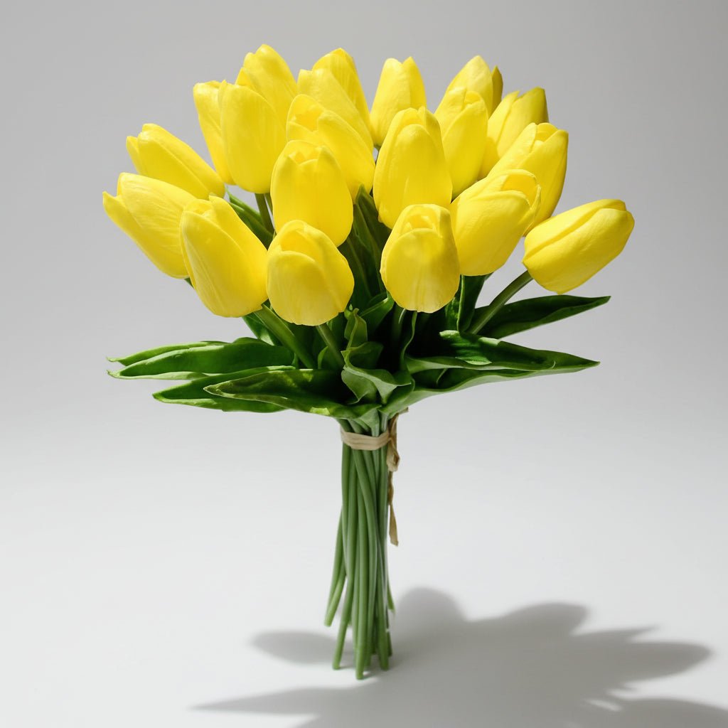 Elegant Faux Tulip Bouquet with Flexible Stems for Every Occasion