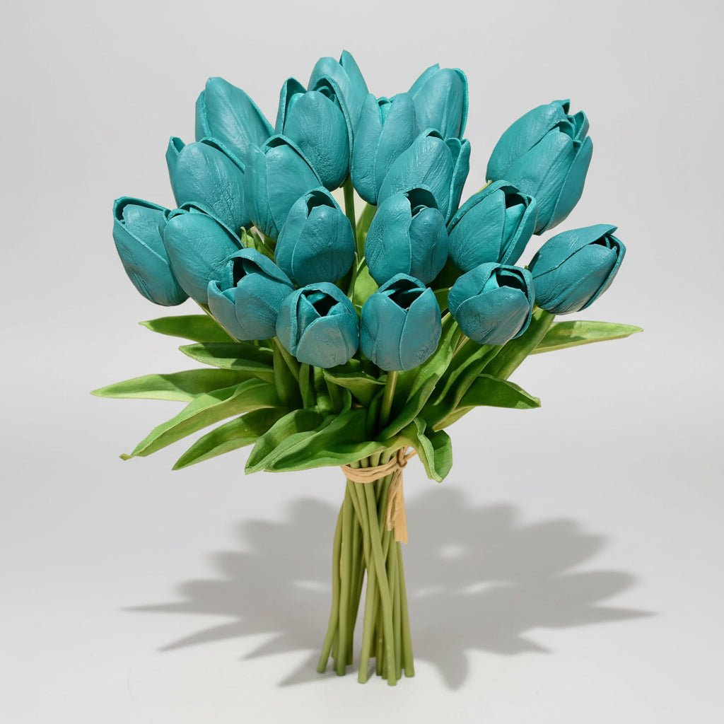 Elegant Faux Tulip Bouquet with Flexible Stems for Every Occasion
