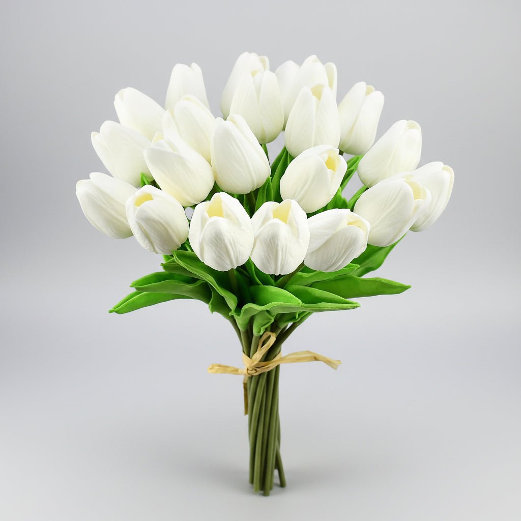 Elegant Faux Tulip Bouquet with Flexible Stems for Every Occasion