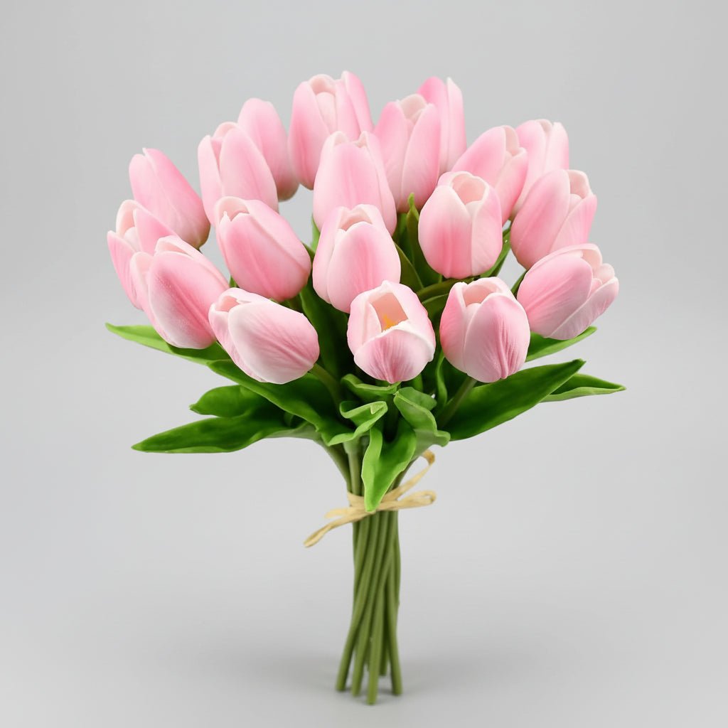 Elegant Faux Tulip Bouquet with Flexible Stems for Every Occasion