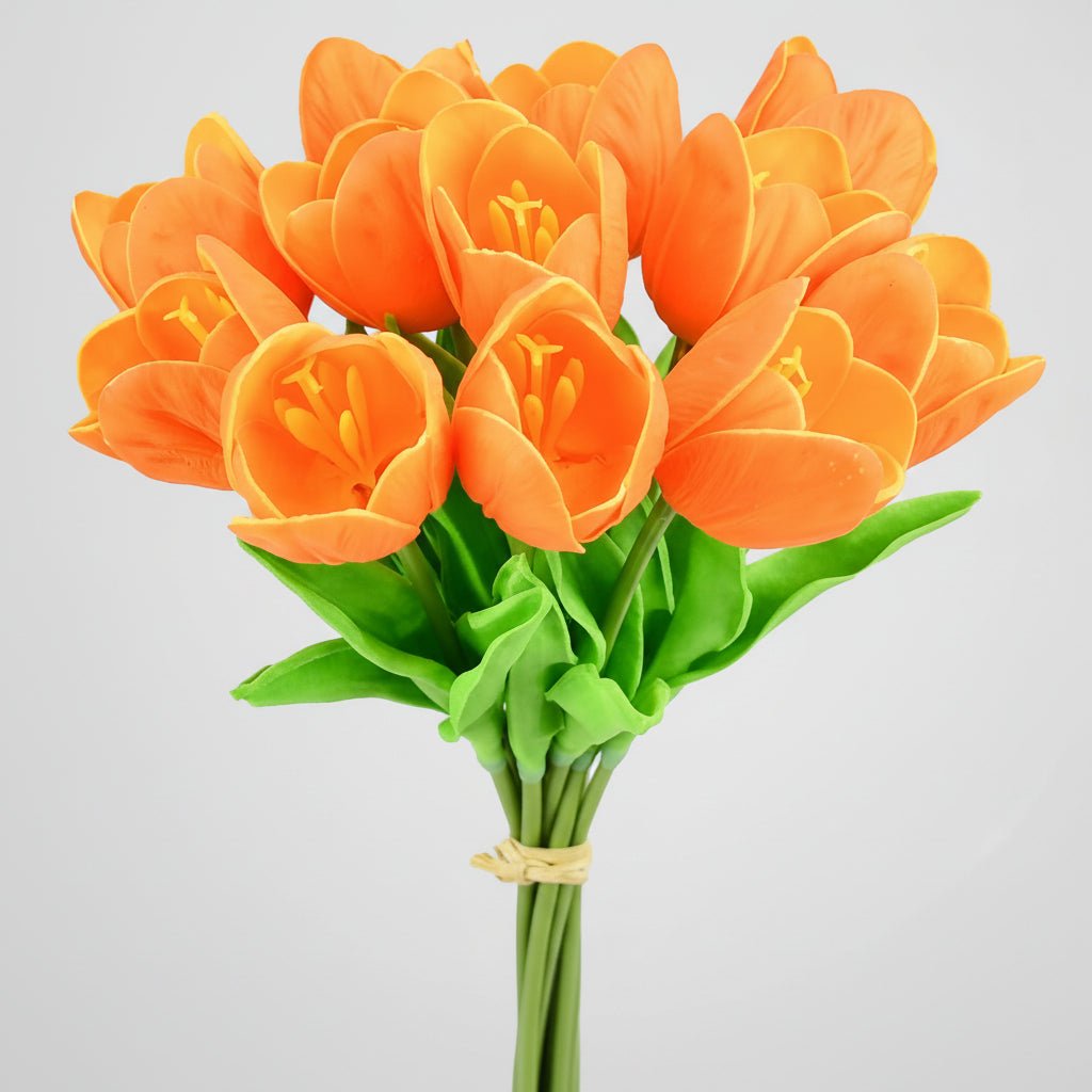 Elegant Faux Tulip Bouquet with Flexible Stems for Every Occasion