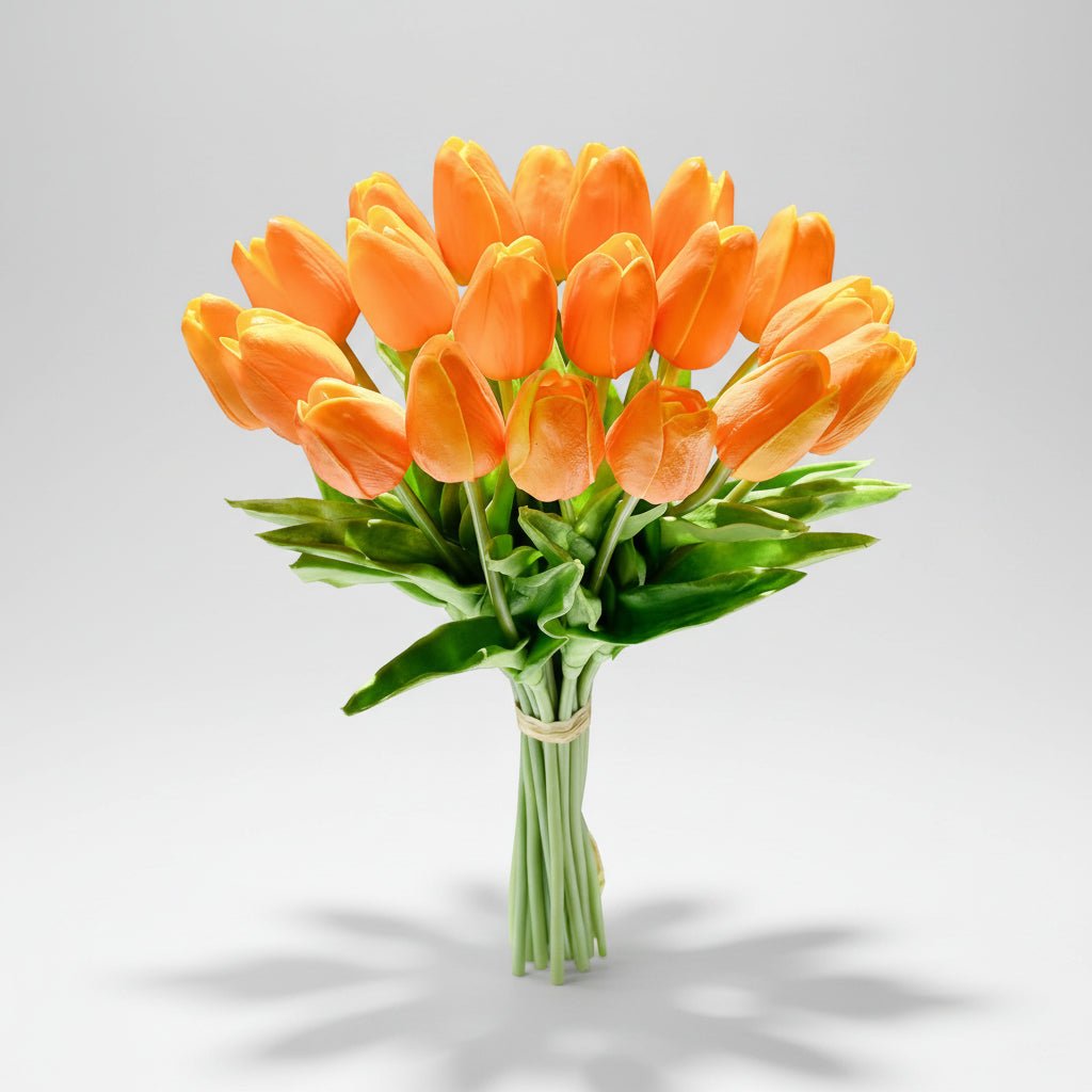 Elegant Faux Tulip Bouquet with Flexible Stems for Every Occasion