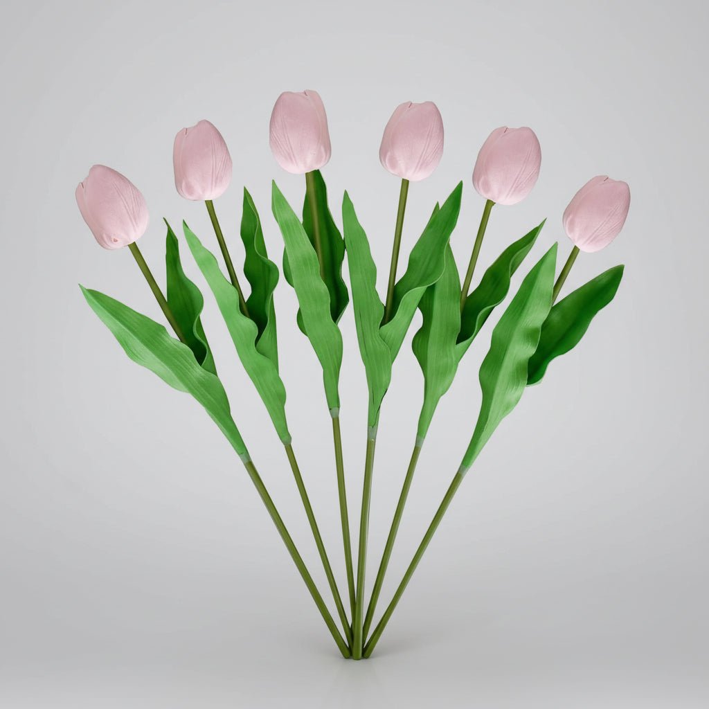 Elegant Faux Tulip Bouquet with Flexible Stems for Every Occasion