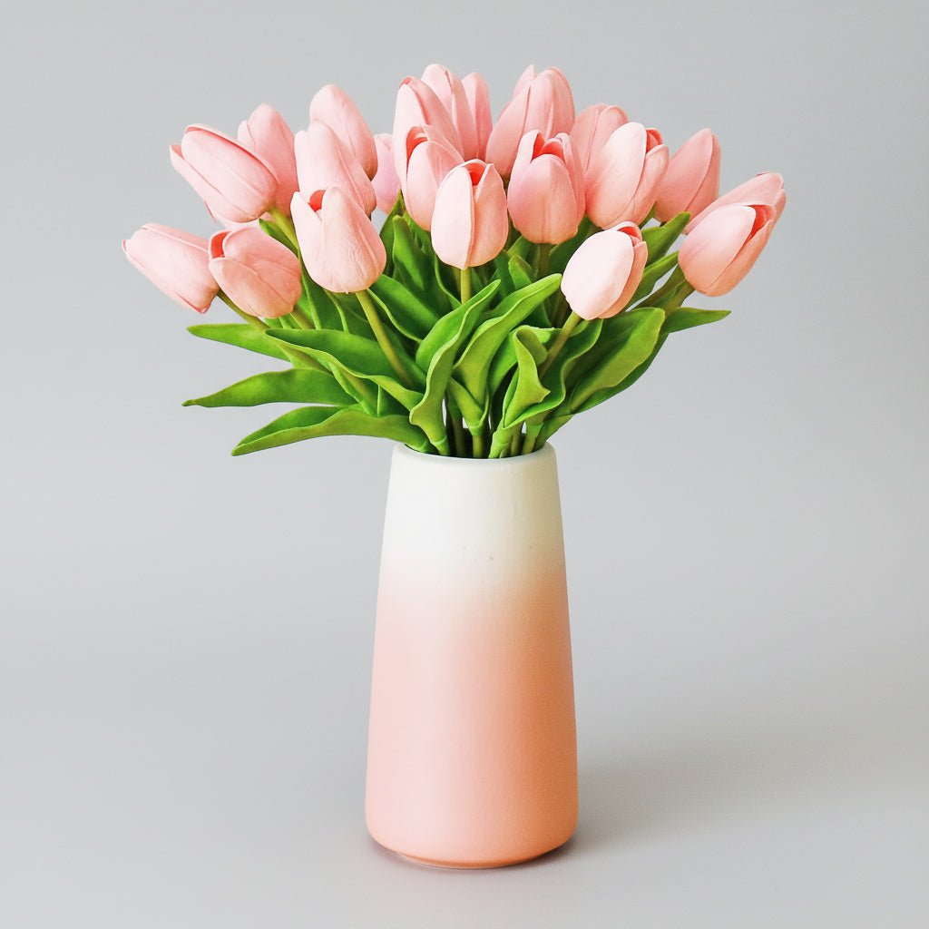 Elegant Faux Tulip Bouquet with Flexible Stems for Every Occasion