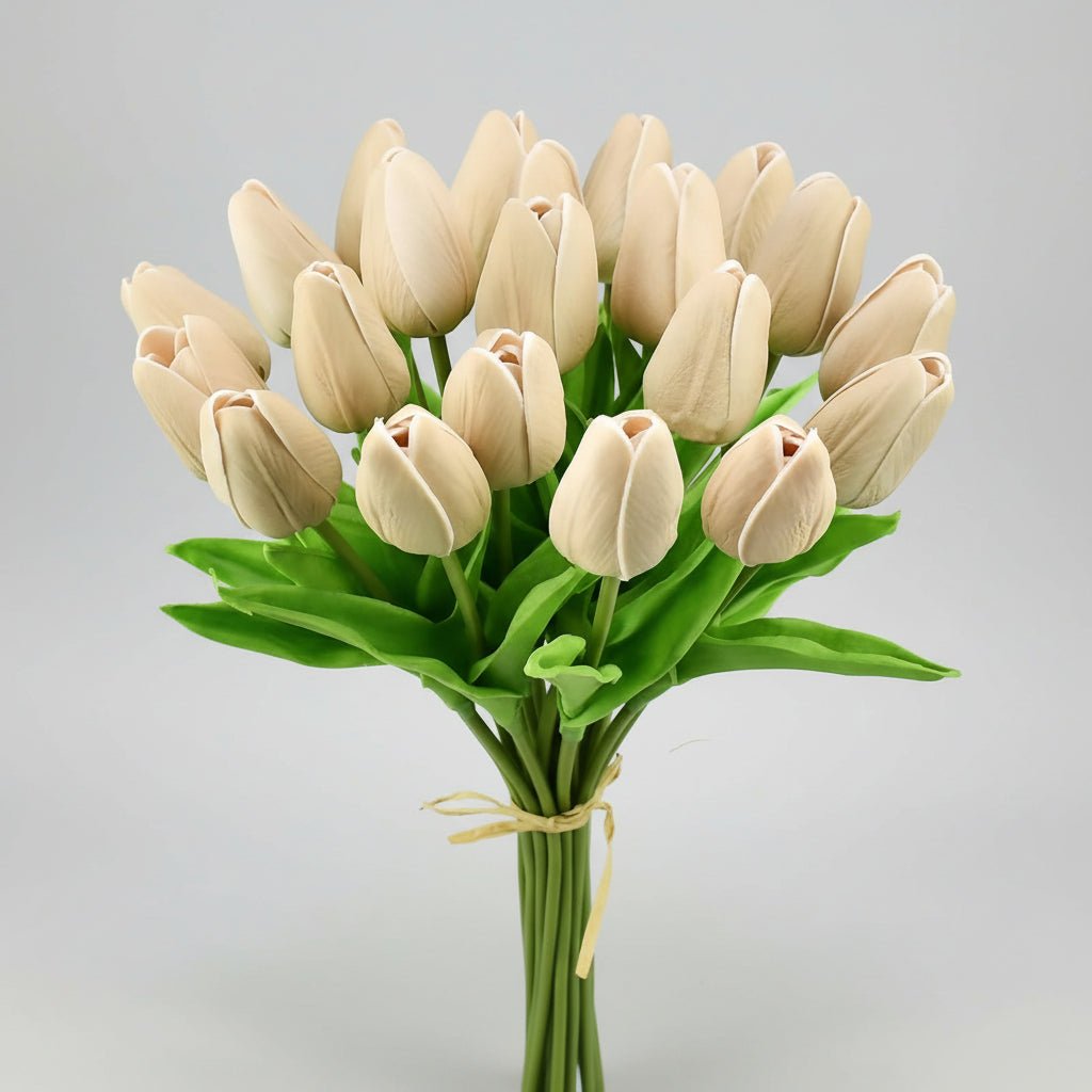 Elegant Faux Tulip Bouquet with Flexible Stems for Every Occasion