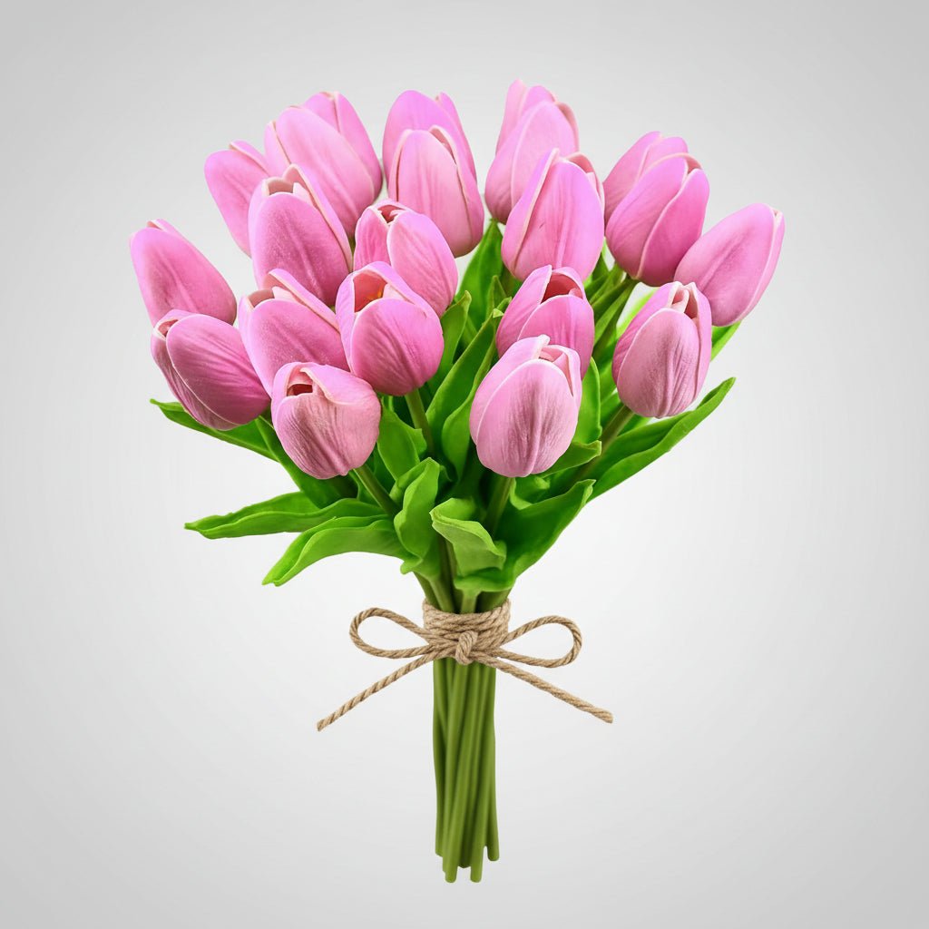Elegant Faux Tulip Bouquet with Flexible Stems for Every Occasion