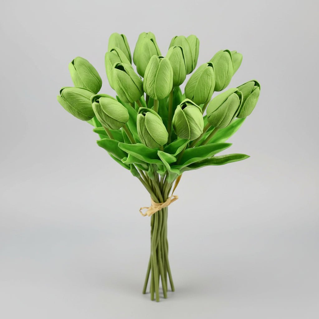 Elegant Faux Tulip Bouquet with Flexible Stems for Every Occasion