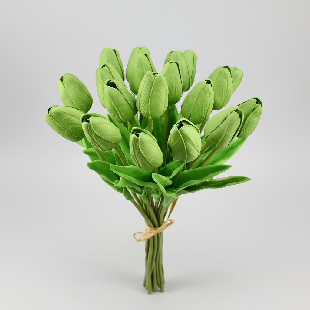 Elegant Faux Tulip Bouquet with Flexible Stems for Every Occasion