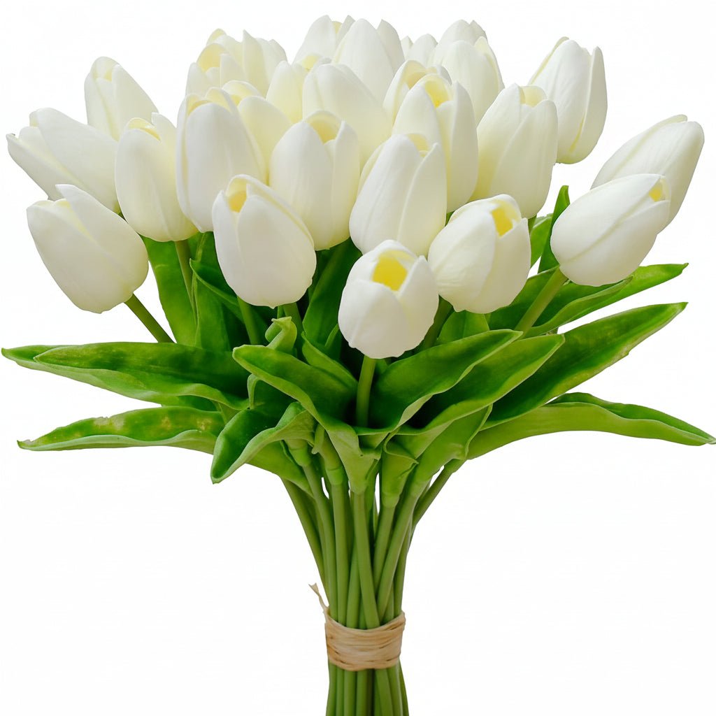 Elegant Faux Tulip Bouquet with Flexible Stems for Every Occasion