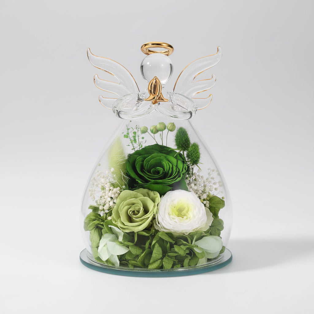 Timeless Rose Guardian in Glass Dome with Soft LED Lighting