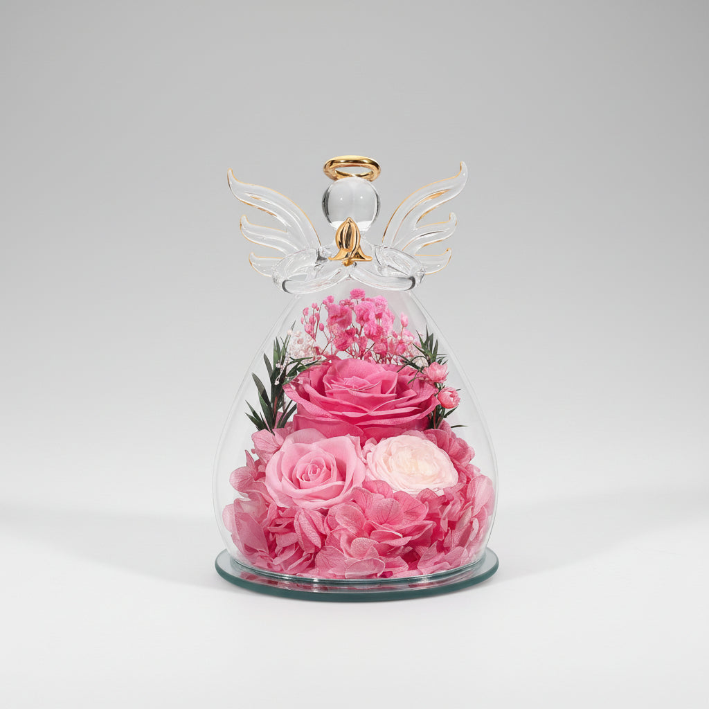 Timeless Rose Guardian in Glass Dome with Soft LED Lighting