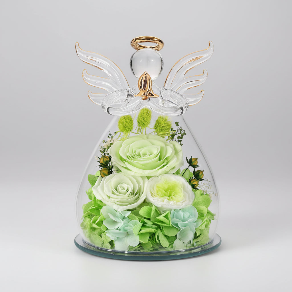 Timeless Rose Guardian in Glass Dome with Soft LED Lighting