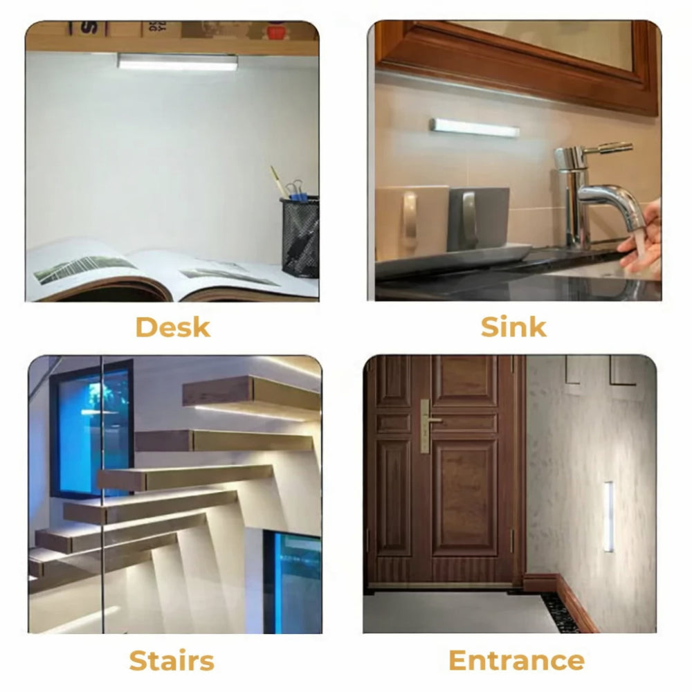 Smart Motion-Activated Wall Light with Rechargeable Night Mode